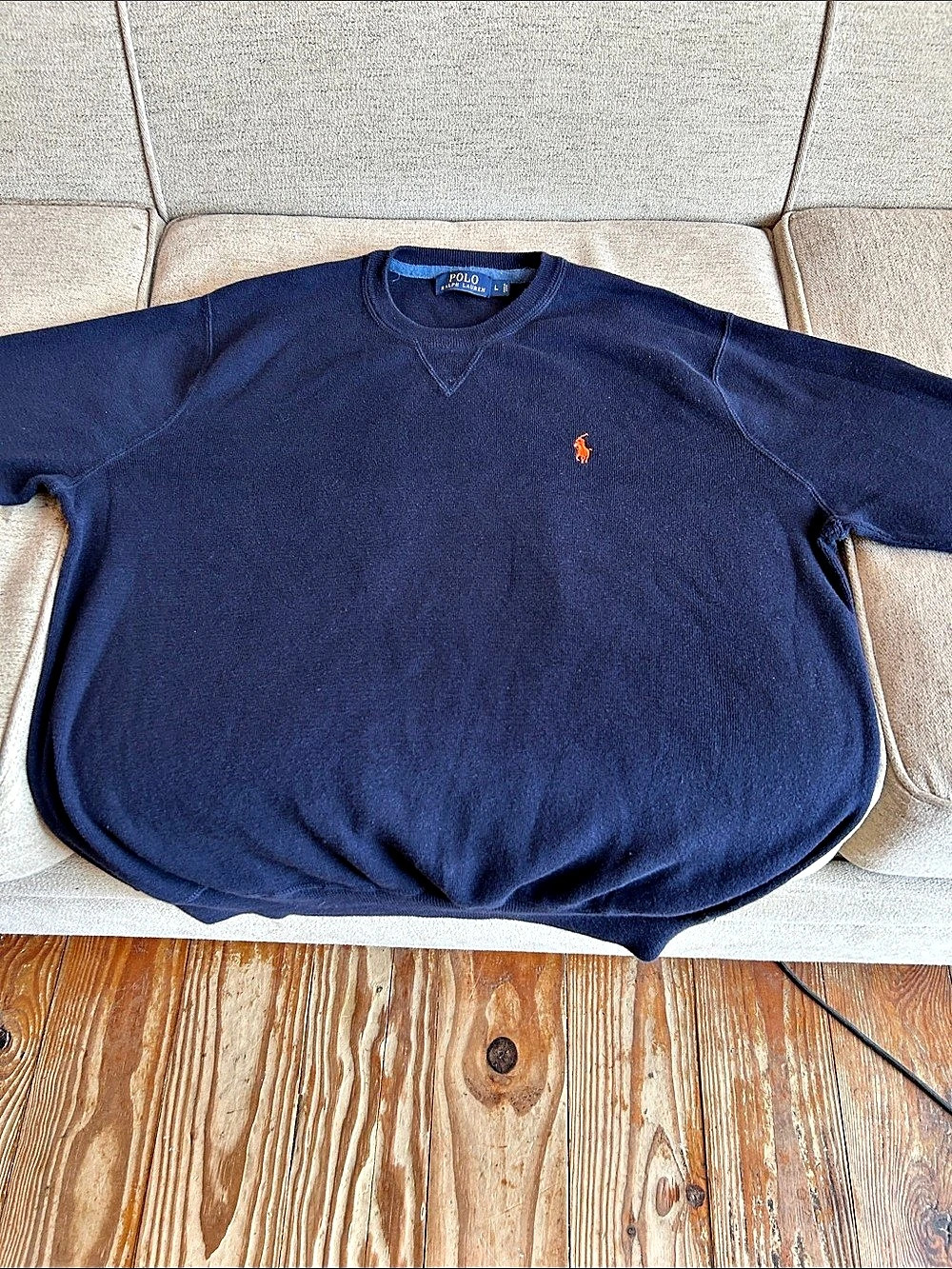 Polo Ralph Lauren Logo Crewneck Sweater Men's Blue